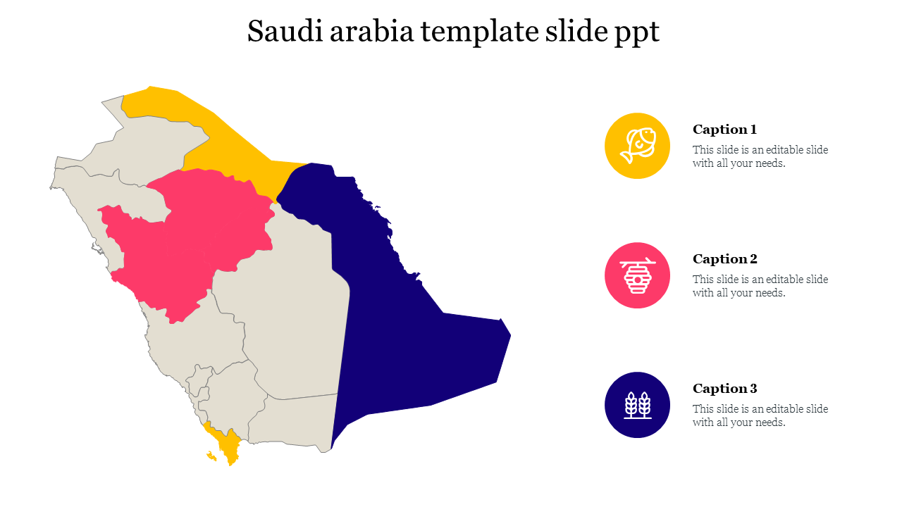 Use Saudi Arabia Template Slide PPT For Presentations